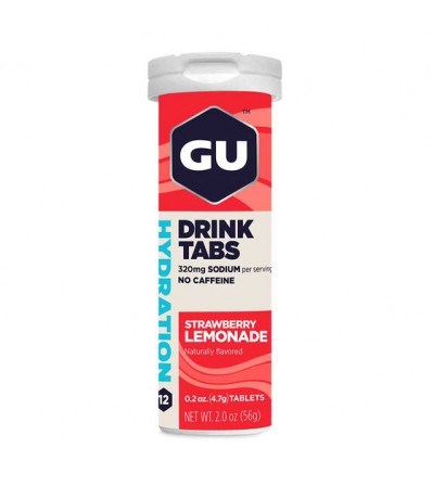 GU Hydration Drink Tabs Strawberry Lemonade 55G