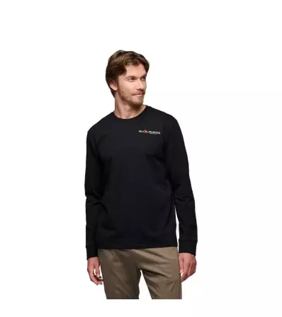 Black Diamond Heritage Wordmark Long Sleeve Tee M's