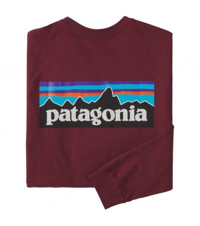 Blouse Patagonia Long-Sleeved P-6 Logo Responsibili-Tee M's