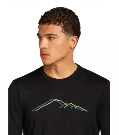 Тениска Icebreaker Merino 150 Tech Lite LS T-Shirt Rainer Ridge M's