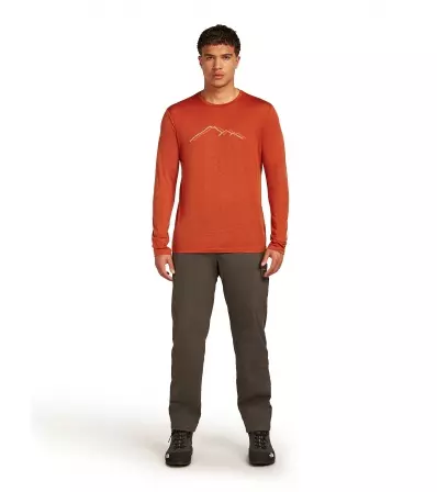 Тениска Icebreaker Merino 150 Tech Lite LS T-Shirt Rainer Ridge M's